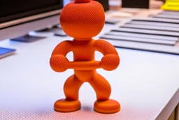 gingerbread man being 3d printed