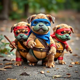 Teenage Mutant Ninja Puppies.