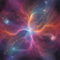 Imagine an otherworldly nebula filled with vibrant and mysterious colors. Each hue represents a different instrument or element of your music. In this cosmic symphony, there are swirling patterns that mimic musical notes and rhythms. The challenge for the AI is to translate the emotions and sounds of your album into this celestial landscape. Picture a convergence of cosmic energies forming the visual representation of your music, with each layer capturing a unique facet of the sonic experience.