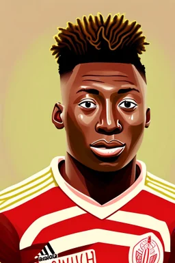 Andre Onana Footballer ,cartoon 2d