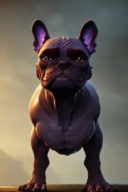 alien french bulldog musculature hulk body HD strong french bulldog hulk marvels Warcraft 64k