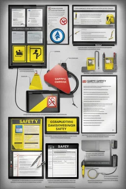 Aesthetic; Mesmeric; Gaslighted; Intuitive; Intriguing; Captivate; Persuasive eBook Art **Featured Designs:** “Graphic Design for Safety”: A safety sign being drawn on a graphic tablet. **Appearance:** eBook art ideas that encapsulate the essence of safety, disaster mitigation, the importance of Personal Protective Equipment (PPE), emergency management, climate change adaptation, fire safety engineering, risk analysis, community protection, civil justice & humanitarian rights protection.