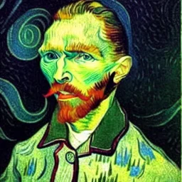 retrato de un tiburon por Vincent van Gogh