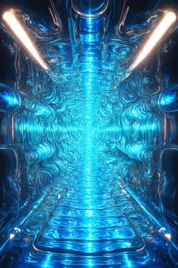 liquid machinery; neo-surrealistic optical art