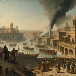 Falling of the city of Bagdad at the year 800