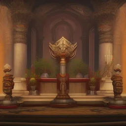 stylized resurection altar for game concept art