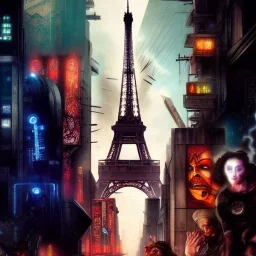  Metropolis, otto hung, friz Lang ,renaissance painting, matte painting,romanticism painting,cyberpunk,detailed facades,steampunk, retrofuturistic,paris