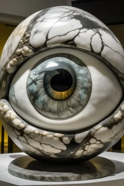 Granite and marble combined with the full human eye