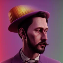 Portrait of a young aristocrat man with a magic mushroom on his head, psychedelic style, 8k, HD, cinematography, photorealistic, Cinematic, Color Grading, Ultra-Wide Angle, Depth of Field, hyper-detailed, beautifully color-coded, insane details, intricate details, beautifully color graded, Cinematic, Color Grading, Editorial Photography, Depth of Field, DOF, Tilt Blur, White Balance, 32k, Super-Resolution, Megapixel, ProPhoto RGB, VR, Halfrear Lighting, Backlight, Nat