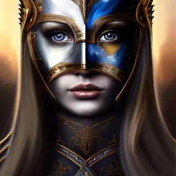 ultra detailed fullbody Portrait in oil on canvas of a beautiful Warrioress with Skyrim mask and armor,extremely detailed digital painting, extremely detailed face,crystal clear Big eyes, mystical colors ,perfectly centered image, perfect composition,rim light, beautiful lighting, 8k, stunning scene,extremely sharp detail, finely tuned detail, ultra high definition raytracing, in the style of robert e howard and pablo oliveira and Ken Kelley and Ohrai Noriyoshi and Simon Bisley