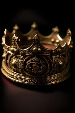 A crown designed with Arabic letters and an Arabic stamp for a king