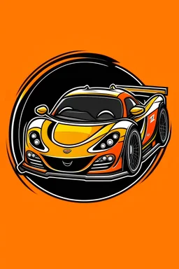 race car logo with test NO BRAKES RACING