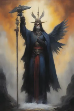 full color - Praise the Lord - oil painting by Gerald Brom