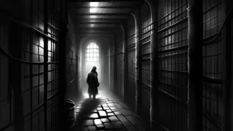 At the moment of entering the prison of Legends and darkness, Alexander penetrates into a terrifying environment that devours light and swallows hope. Dark corridors stretch in front of him as shadows manipulate minds, as the light gradually fades and disappears throughout the dark Infinity. The walls of the prison feel deadly cold, as if the air breaks down into small particles that infiltrate the bones, trying to understand every detail of that trench environment. Frequent whispers creep from