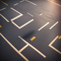 road stylized square block