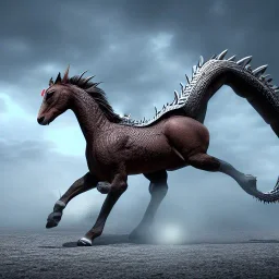 Horse, Dragon, Realistic, 4K