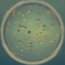 polaroid of a swarm of fireflies inside a jar, luminescent glow, moody, tender, photorealistic, octane render, golden hour