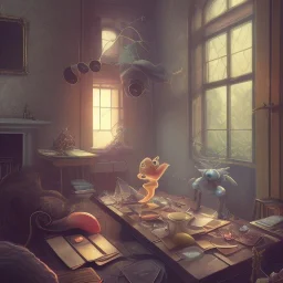 Mystery pokemon,Ambiance dramatique, hyperrealisme, 8k, high quality, lot of details, portrait,