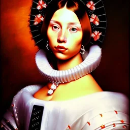 portrait of a beautiful woman Diego Velazquez style