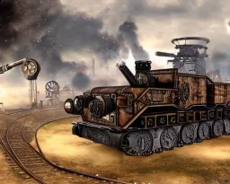 steampunk rail tank titan apocolypse epic bass boost ground rumble