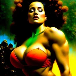 Drawing of beautiful face,'beautiful booty,Busty She-Hulk',intense stare, ancient skintight armor, balanciaga fashion clothe painting by gaston bussiere, greg rutkowski, yoji shinkawa, yoshitaka amano, tsutomu nihei, donato giancola, tim hildebrandt, Oil on canvas, cinematic composition, extreme detail,fit full head inside picture,16k