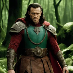[photo from Pan's Labyrinth (2006)] Conan was quick to laugh quick and terrible in his wrath. He was a valiant trencherman, and strong drink was a passion and a weakness with him. His fine ring-mail which sheathed his arms and leg; the blade at his girdle was a great broadsword; and his scarlet cloak could have been spun nowhere but in Ophir.