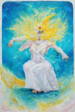 heatwave, in the style of Leonora Carrington
