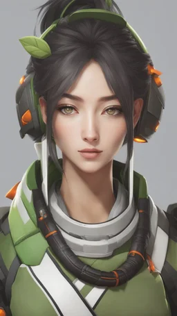 A close picture to Mix between Ramattra and Genji in apex legends style