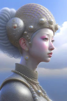 Cloud alien , 3d 4k octane render, lifelike, photorealistic, artstation, illustration, smooth, sharp focus, ornate, intricate, complex, highly detailed, digital painting, smooth, art by tom bagshaw, akihiko yosh