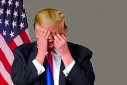 donald trump crying