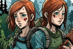 TLOU but as a coloured manga style