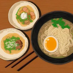 ramen with beer drink