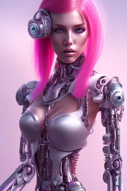 cyborg, pink hair, sexy, perfekt, real, dream