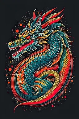 Design dragon t-shirt