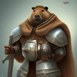 capybara warrior, buff, armor, cowl