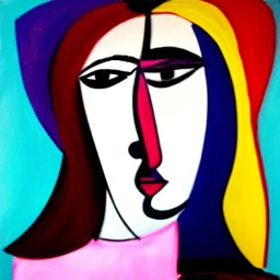 portrait of a girl picasso style