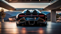 Bugatti x Bentley Unique UFO, REAR view, perfect model, perfect details, perfect everything,desktop wallpaper, 4K, Cinematic