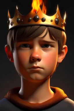 Fire king boy realistic