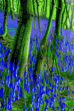 Twisted bluebells