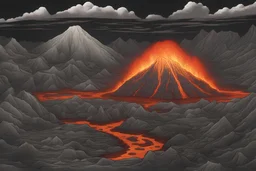 Horrific volcanic mines 2D art edition