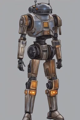 A Star Wars Combat Droid, Wearing Cowboy Clothes.