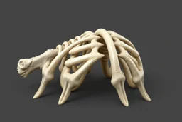 stiffened rib, huge, 3d asset, full length