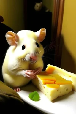 bingbong eating cheese