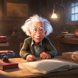 Imágen Disney Pixar de Albert Einstein