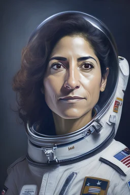 portrait of Captain Elena Rodriguez - A tough and pragmatic leader of the astronaut team