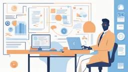 The image for the article embodies the concept of building a personal brand and achieving success in the digital world. The frame exudes a sense of professionalism, featuring an individual dressed in stylish attire seated in front of a computer screen, reflecting dedication and professionalism in the digital workspace. On the other side of the screen, there are icons and logos of popular social media platforms such as Facebook, Twitter, and Instagram, indicating personal reliance on these platfo