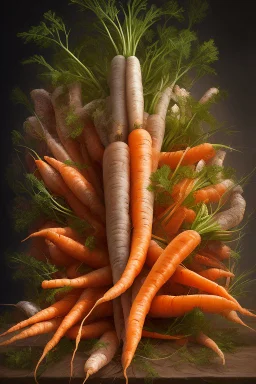 Carrots giving birth