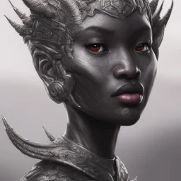 sango fantasy, fantasy magic, intricate, sharp focus, illustration, highly detailed, digital painting, concept art, matte, artgerm and paul lewin and kehinde wiley, masterpiece sexy lips Asian afro lips black African lady body Asian Dragon head silver bright rain lady outer space pretty skull head