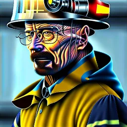 Walter White as a firefighter