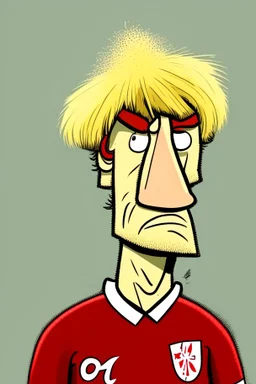 Erling Braut Holland Norwegian football player ,cartoon 2d